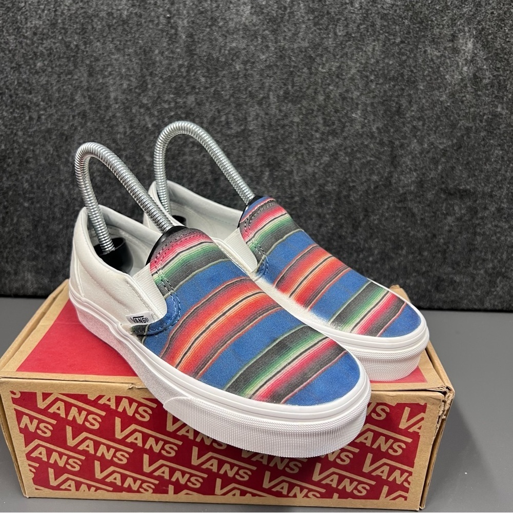 Vans Classic “Mexican Blanket” Slip On Shoes Size 5 Women’s - Picture 7 of 12